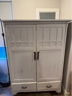 Rustic Farmhouse Cabinet / Armoire – Custom Refinished – $250 OBO