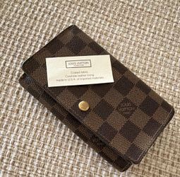 Louis Vuitton Damier Ebene Wallet w/COA