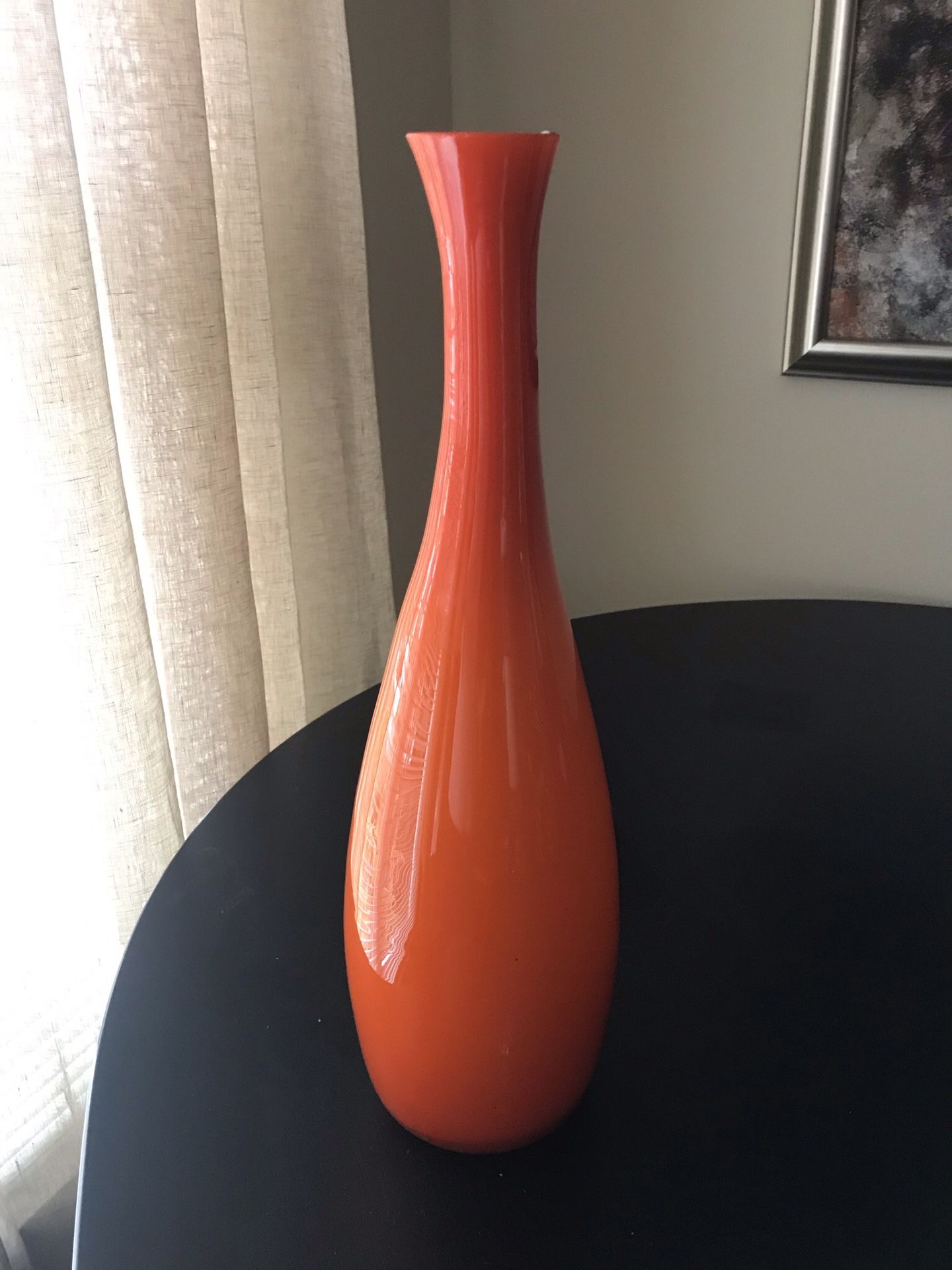 Orange vase.
