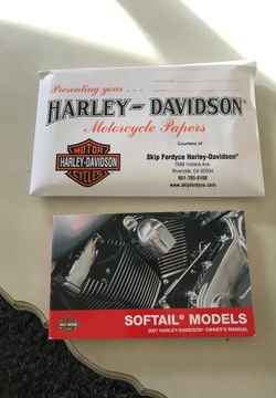 Harley Davidson owners manual