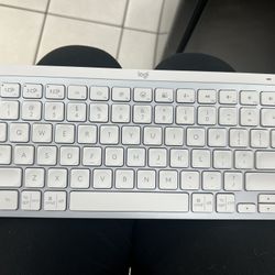 Logitech - MX Keys Mini TKL Wireless Bluetooth Scissor Keyboard with Backlit Keys - Pale Gray
