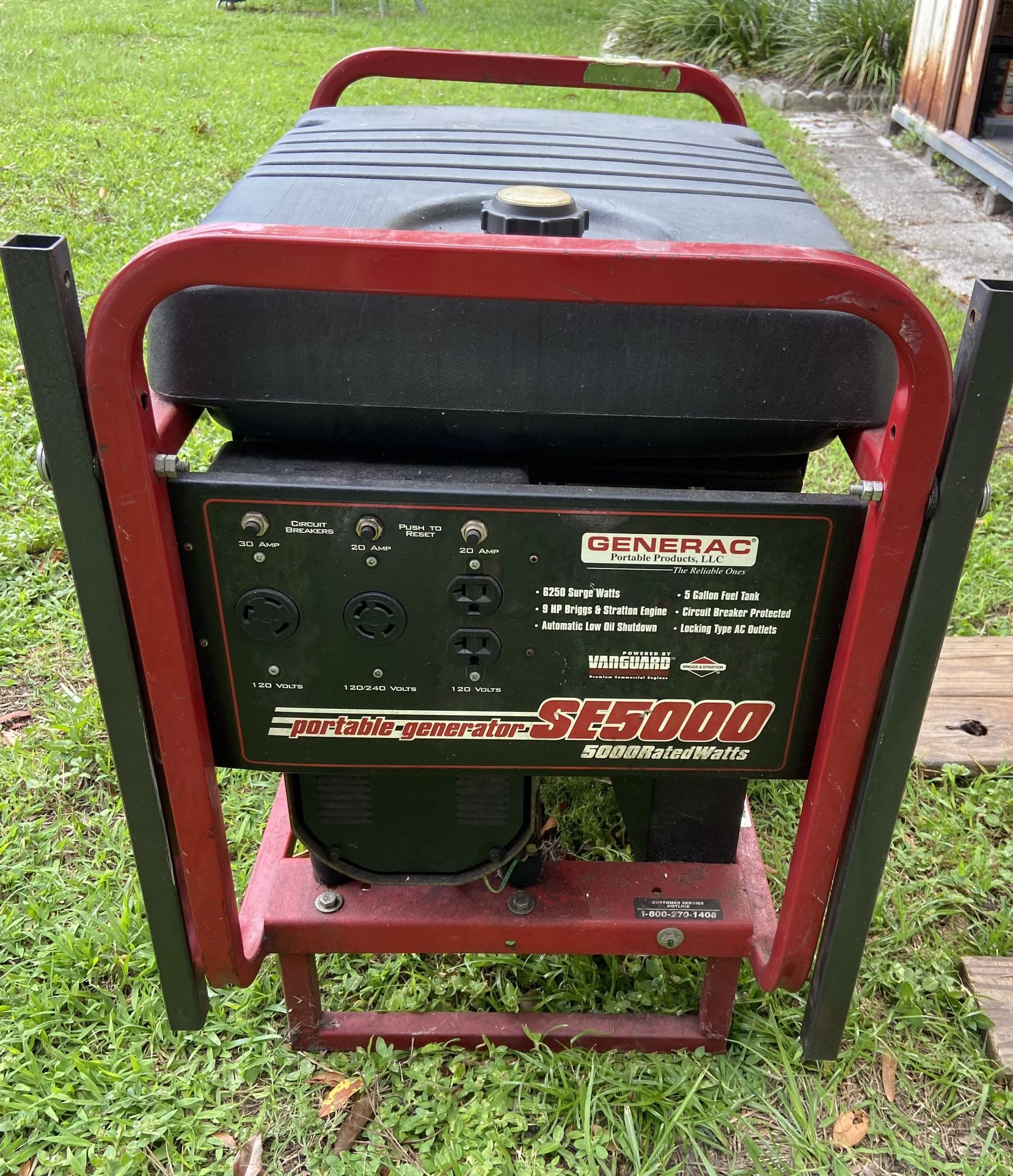 Generac 5000 Watt 9HP Generator