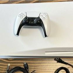 Sony PS5 disk edition console with 1 controller