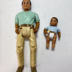 Loving Family AA Black Dad & Baby Boy