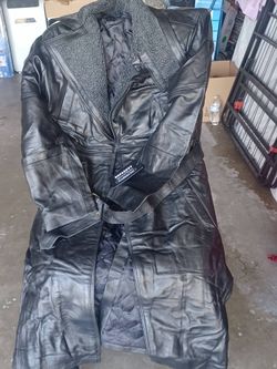 Memorial day weekend special offer! Ryan Gosling detective real leather long coat