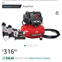 Porter Cable Compressor Combo