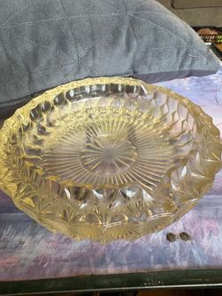 Lead glass ashtray vintage