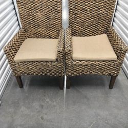 Mix-N-Match Chairs Woven Arm Chair23.75"W X 24.00"D X 41.00"HPre-owned 2 Pcs