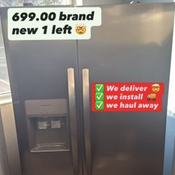 Frigidaire Side By Side Fridge $699
