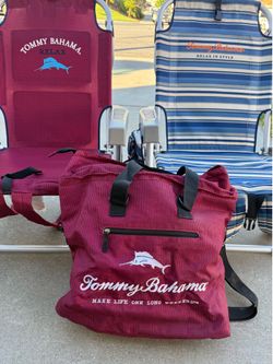 Tommy Bahama chair set w/beach bag