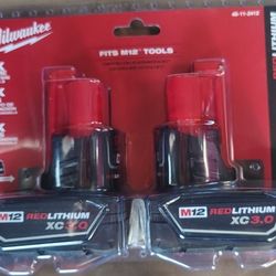Milwaukee M12 3.0 Two Pack