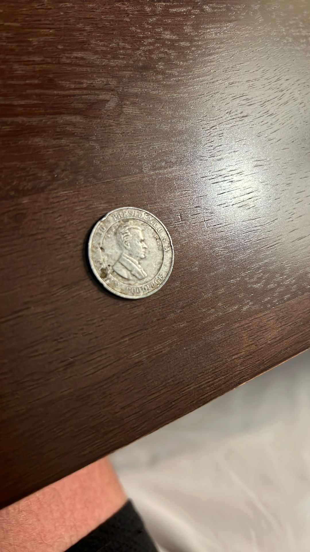 Coolidge Cracker Jack coin