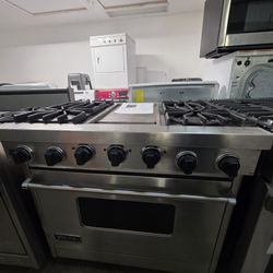 36" VIKING DUAL FUEL RANGE STAINLESS STEEL 