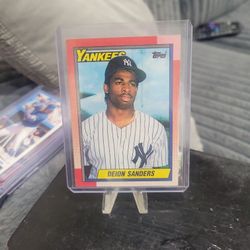 Deion Sanders Topps Rookie Baseball Card/taking Offers/ Not A Dollar 