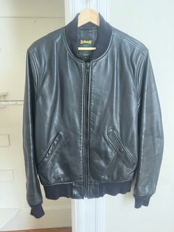 Schott NYC 237 Pebbled Cowhide 1970s Club Bomber MEDIUM