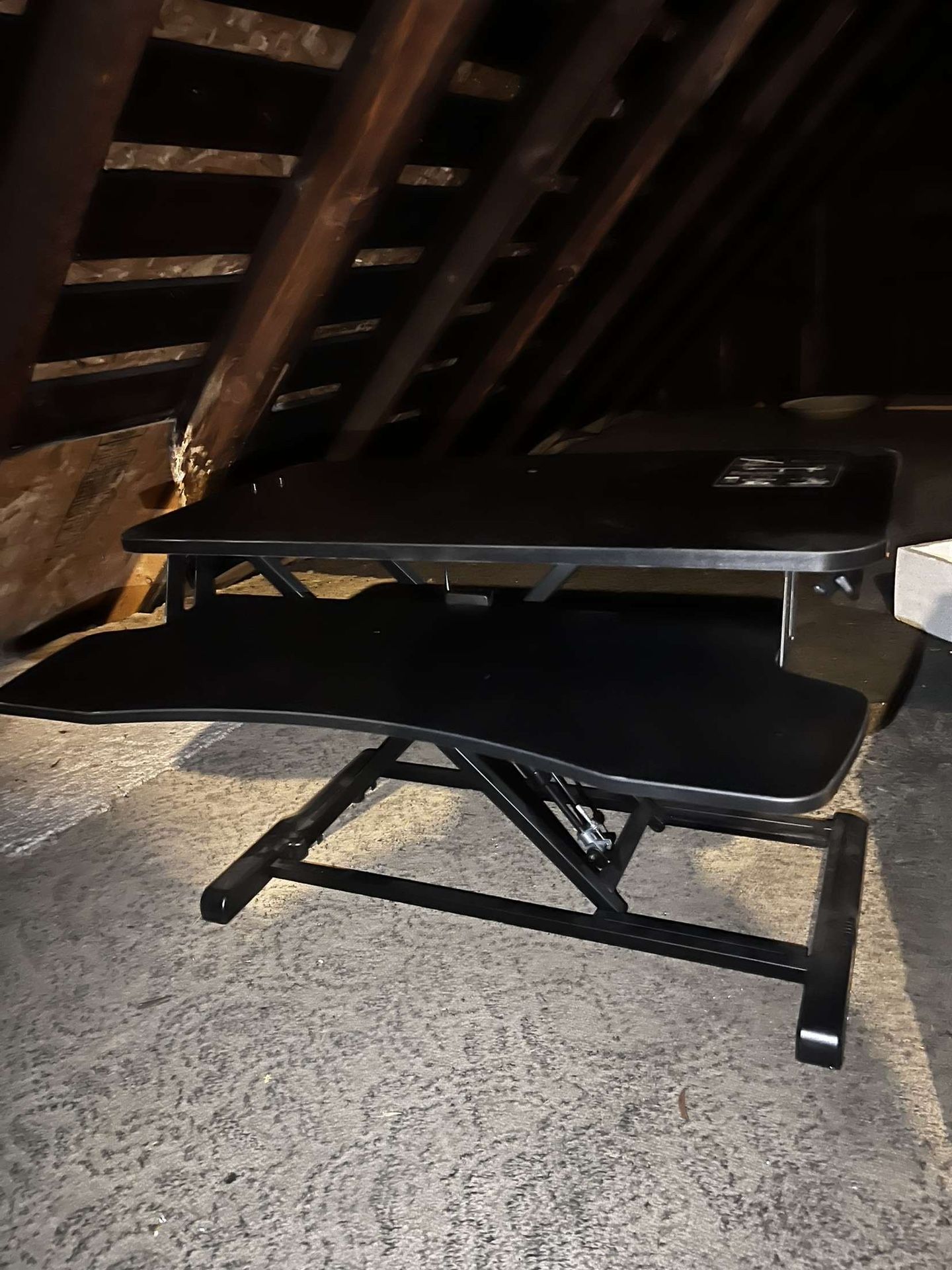 Black Adjustable Standing Desk