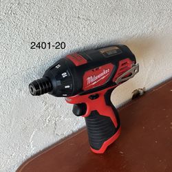 M12 12V Lithium-lon Cordless 1/4 in. Hex Screwdriver (Tool-Only) 2401-20