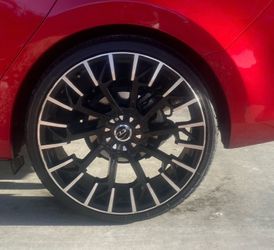 22in rims with tires