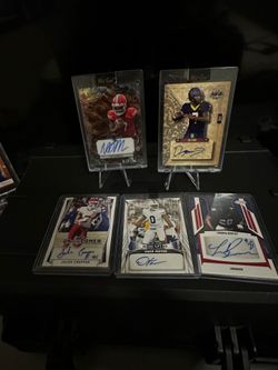 Football autographs cards