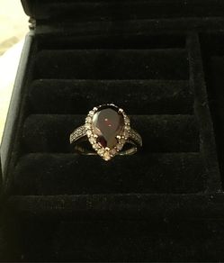 10 k Yellow Gold. Ruby & all Authentic Real Diamond Ring