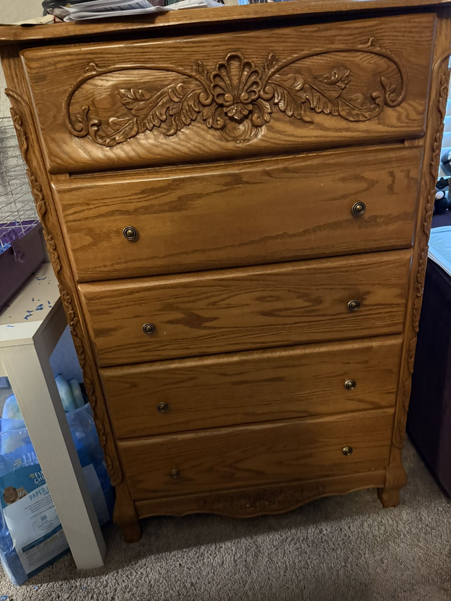 Surewood Oak Dresser And Night Stand