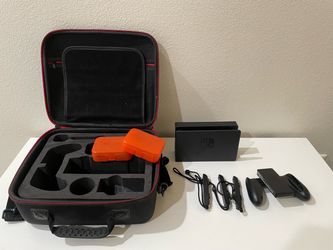 Nintendo Switch Dock, Joy-Con Grip, straps and Carrying Case