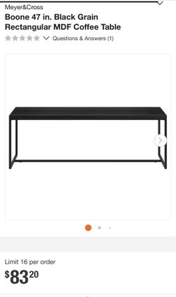 Coffee Table 47 Inches New In Box