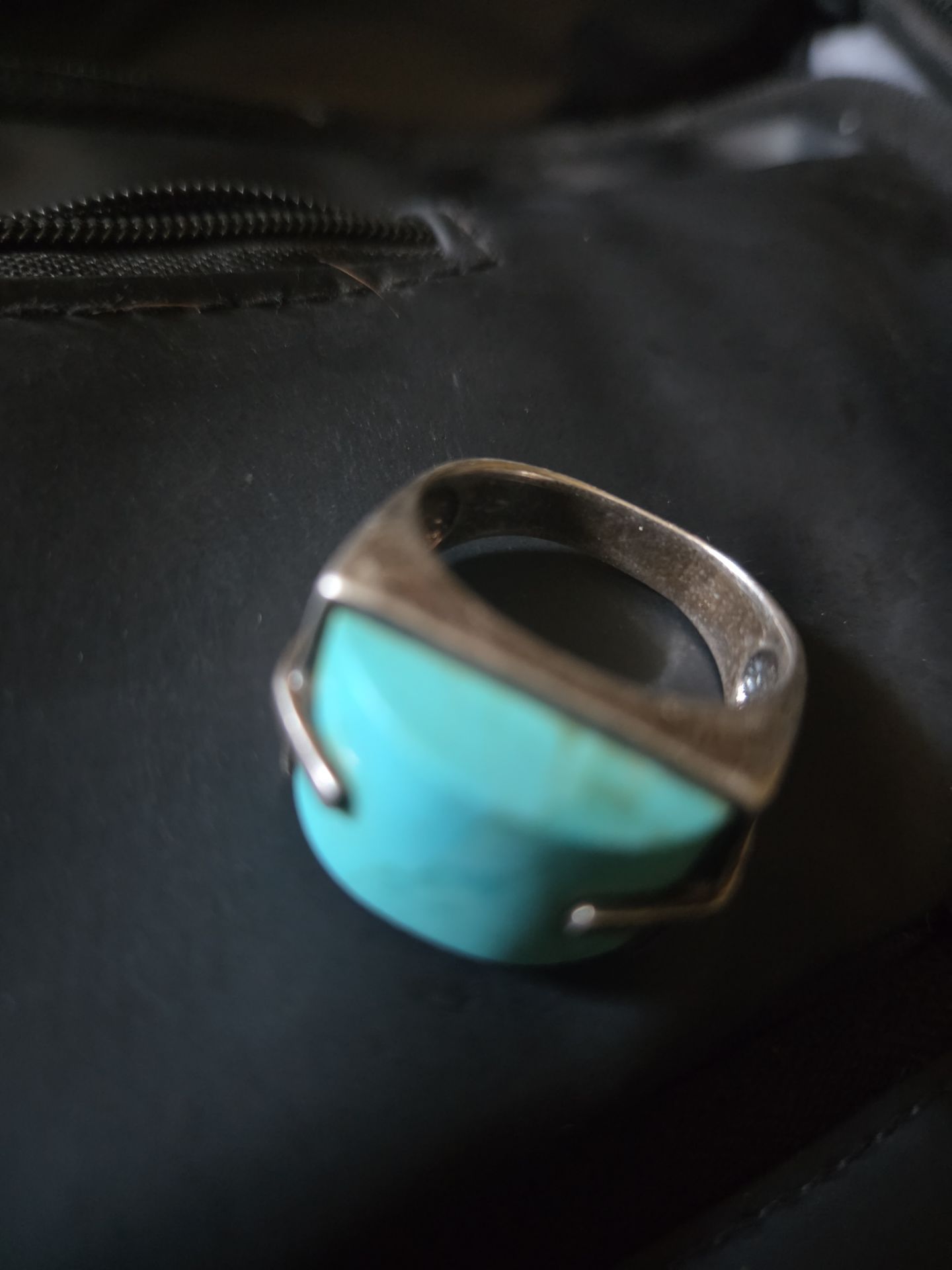 Southwestern-style turquoise statement ring