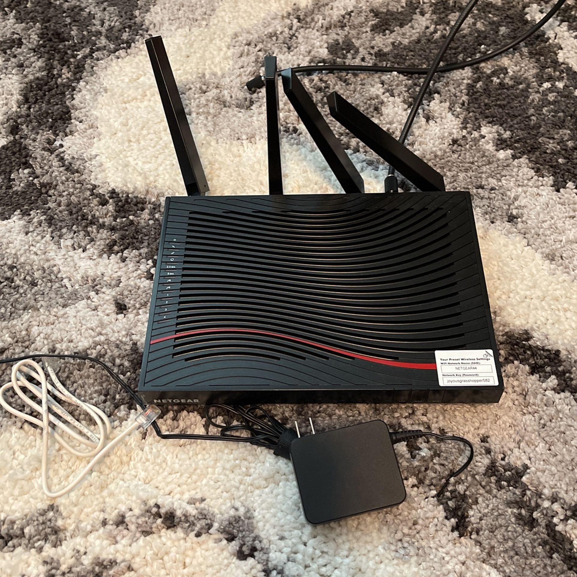 Netgear C7800 nighthawk X4S AC3200 Router Cable Modem