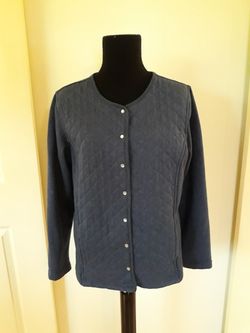 Denim blue Jacket womens size S runs large