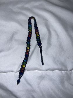 Rainbow Blue Bracelet Beaded 