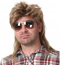 Mullet Wig (Light Brown)  #151