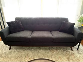 Black Mid-Century Modern Style Sofa