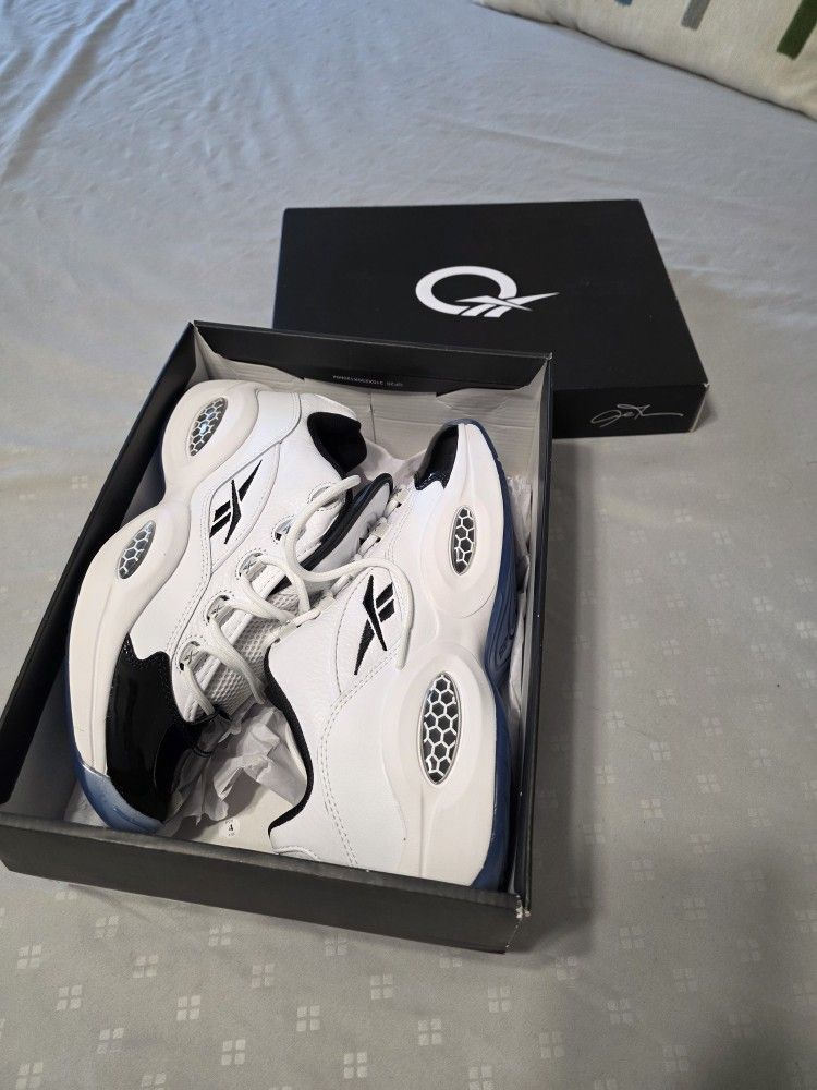 Reebok Questions Low White Black 