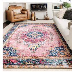 YESRUG 8x10 BOHO Area Rugs Pink NEW 