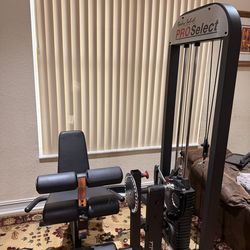 Body solid pro select leg extension leg curl machine