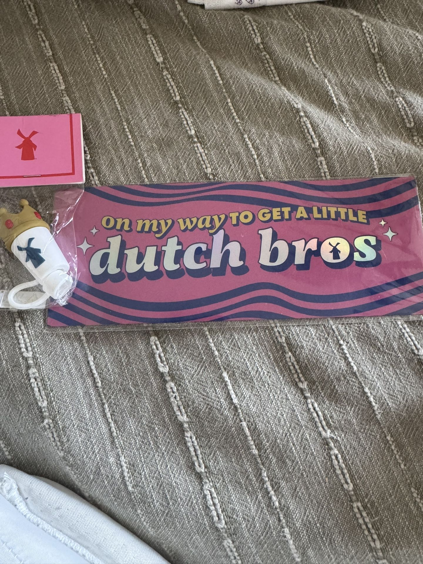 Dutch Bros Passenger Princess Straw Topper And Bumper Magnet