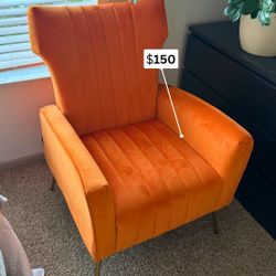 Orange Accent Chair