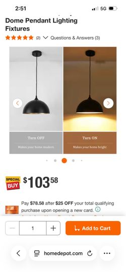 Light Black Pendant Light New 🔥ON SALE🔥