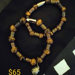 Tiger Bull Dog Bracelet Set