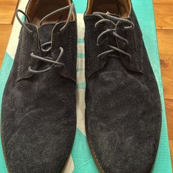 Navy Suede Dress Shoes