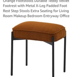 New Orange Ottoman/ Seat