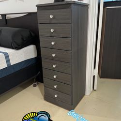 Paulina Diamond Grey Dresser Eight Drawer Chest Cajonera Mueble 