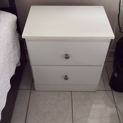 Dos Mesas De Noche ( Pair Of Side Bed Table ) White 