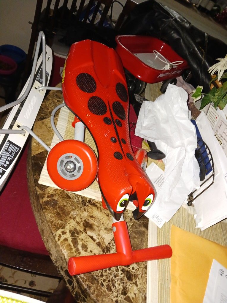 Kids Fold Scooter Lady Bug Really Cute Like New 5 Firm Look My Post Alot Items