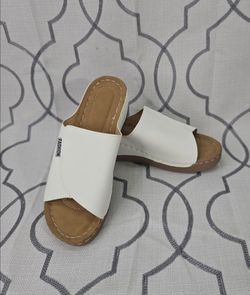 Comfortable Arch Support Slides Wedge  Slippers Fashion Fish Mouth Sz 7 Fashion
