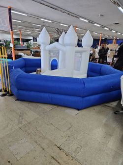 15ft inflatable ballpit (blue)