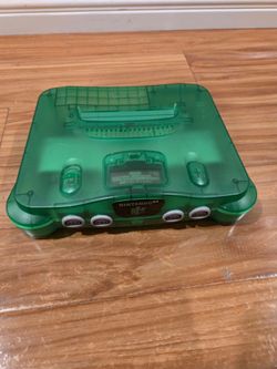 Nintendo 64 console Jungle green