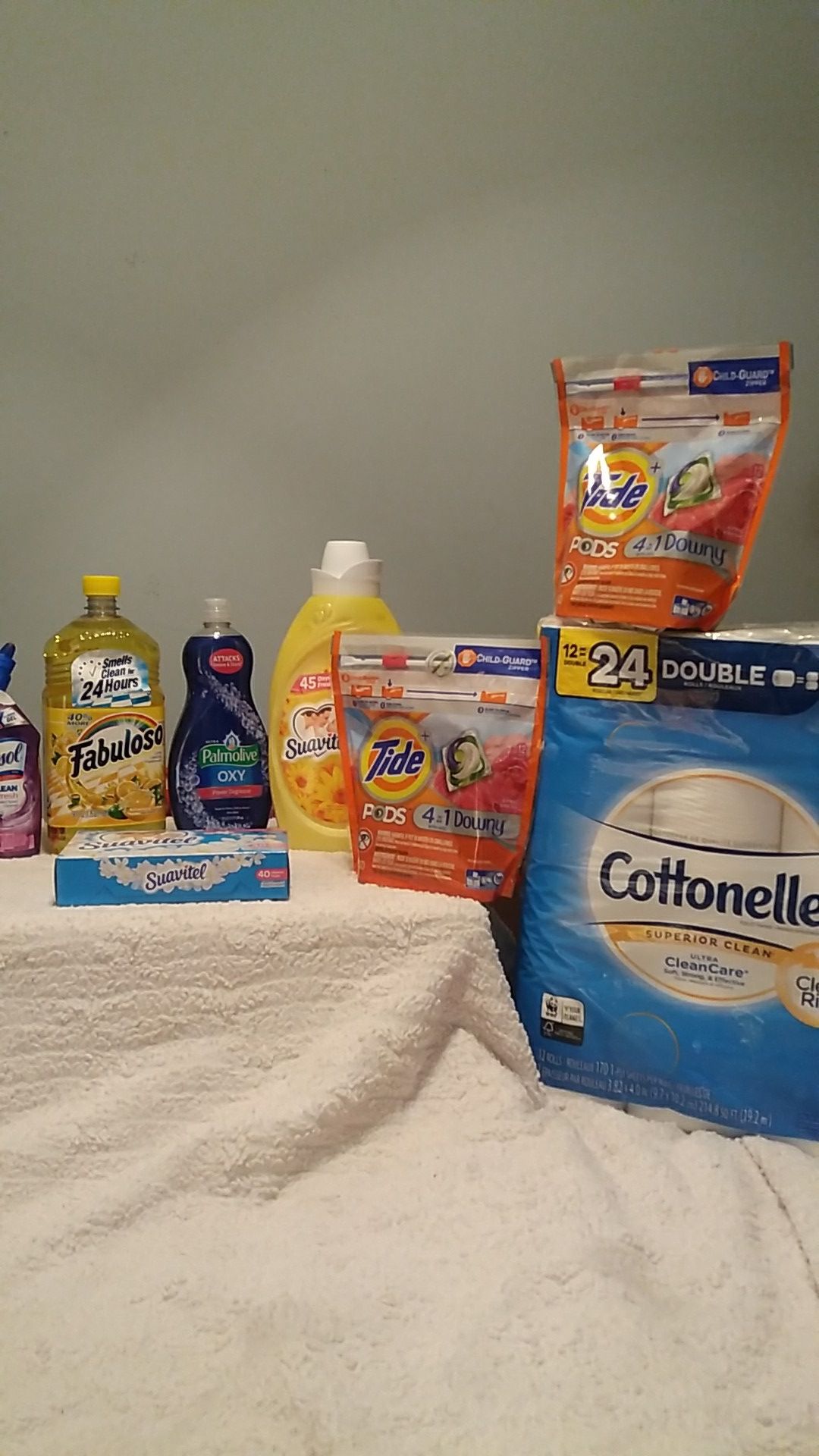 pending pickup Tide household bundle