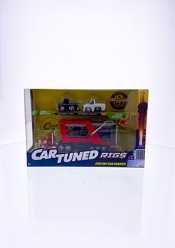 CarTuned Rigs Custom Car Carrier Toy Set
